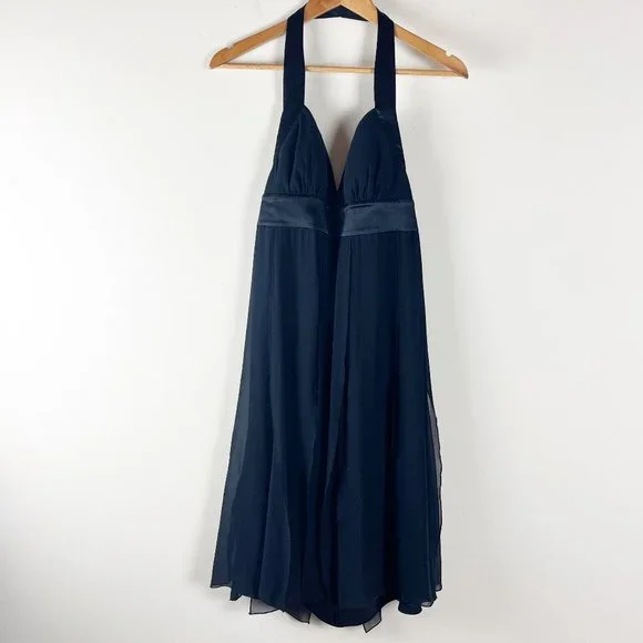 Max & Cleo | Dresses | Max And Cleo Halter Silk Chiffon Dress 8 | Poshmark